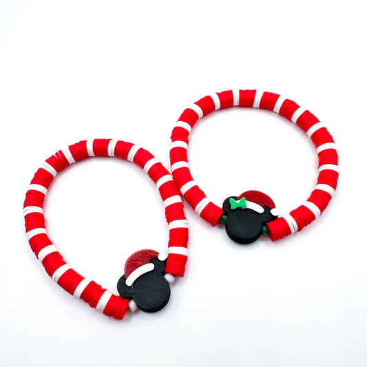 Red and White Santa Mouse